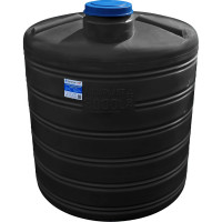 Овально-вертикальный бак 3000л черный AQUAPLAST 4650017955259