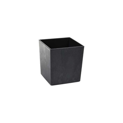 LAMELA Sp.z o. 554 Кашпо JUKA ECO recycled beton 4040см h41,5см черный бетон с вкладышем 070403