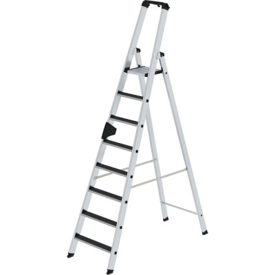 MUNK Стремянка 8 ступеней с покрытием Clip-Step R13 рукоятка Ergo-pad 041628