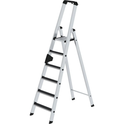 MUNK Стремянка 6 ступеней с покрытием Clip-Step R13 рукоятка Ergo-pad 041626