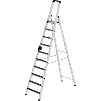 MUNK Стремянка 10 ступеней с покрытием Clip-Step R13 рукоятка Ergo-pad 041630