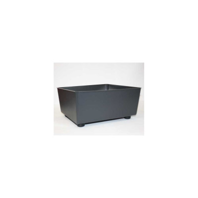 LAMELA Sp.z o. 305 Кашпо квадрат на ножках SAGA recycled 285мм 285мм h14см 7л антрацит 072289