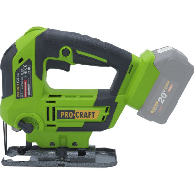 PROCRAFT Лобзик аккумуляторный 20В, 85мм ( ST22