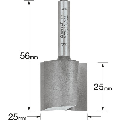 Пазовая прямая фреза по дереву Trend 4/70X8MMTC