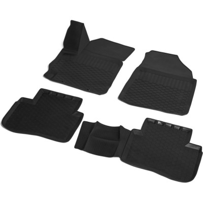 Коврики в салон Rival для Geely Atlas Pro 2021-н.в., с крепежом, 4 части 11905001