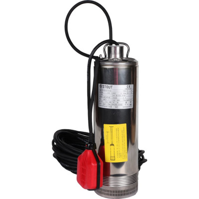 STOUT Spw-0001-200600 насос колодезный с поплавком, кабель 20 м, 230v, q=90 л/мин, h=34 м RG0091CN94I223