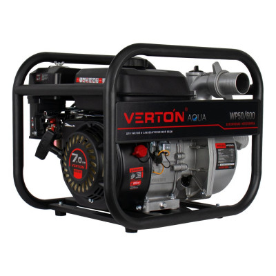 VERTON Мотопомпа WP 50/600 (7л.с/212см3,50мм/2