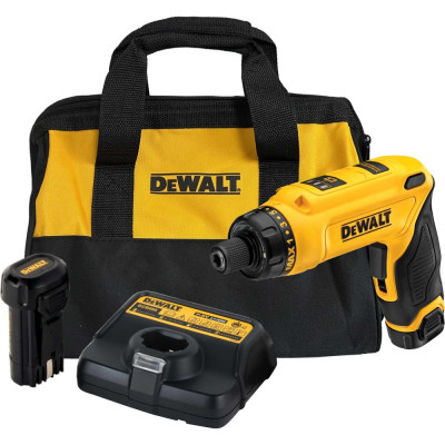 Dewalt Аккумуляторная отвертка DCF680G2, 7.2 В, 430 об/мин, с 2 АКБ 1 Ач и ЗУ, в сумке () DCF680G2-QW