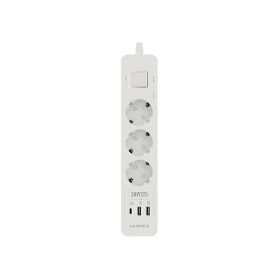 Harper Удлинитель с USB зарядкой UCH-350 White PD3.0 H00002822