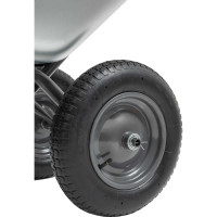 Gigant Тачка двухколесная усиленная с оцинкованным кузовом 110л ZAW-05