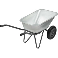 Gigant Тачка двухколесная усиленная с оцинкованным кузовом 110л ZAW-05