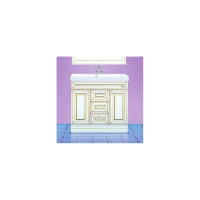 Мебельный умывальник Misty Fresko Roma D-4019 90 см Р-Мис14090-4019Д