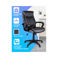 Кресло руководителя Helmi HL-E02 Income, экокожа черная 274815