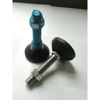 Винтовая регулируемая опора UnitMC 80хМ20х150 (основание PA66, винт сталь) 400202 80xM20x150