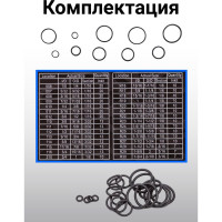 Кольца уплотнительные резиновые маслобензостойкие (382 шт; дюймовые) Forsage 12617 F-725