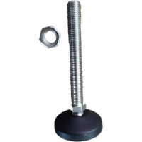 Шарнирная регулируемая опора UnitMC 80хМ20х150 (основание PA66, винт сталь) 400201 80xM20x150