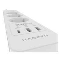 Удлинитель с USB зарядкой HARPER UCH-350 White PD3.0 H00002822