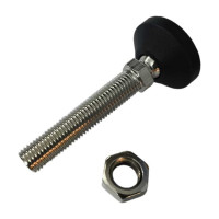 Шарнирная регулируемая опора UnitMC 60хМ20х100 (основание PA66, винт сталь) 400201 60xM20x100