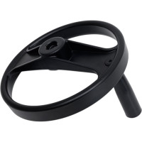 Маховик TLX 200x18x54x6мм DxdxHxb с 2-мя спицами, алюминий с откидной ручкой 65927