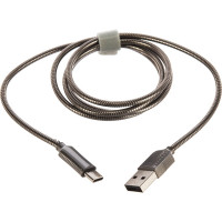 Дата-кабель TFN USB-8pin 1м сталь -CFZLIGUSB1MST