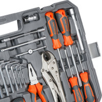 Набор инструментов AIRLINE универсальный 142 предмета, пласт.кейс AT-142-53