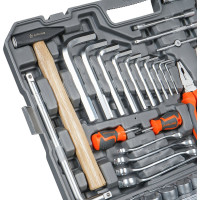 Набор инструментов AIRLINE универсальный 142 предмета, пласт.кейс AT-142-53