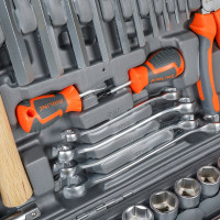 Набор инструментов AIRLINE универсальный 142 предмета, пласт.кейс AT-142-53