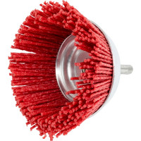 Кордщетка чашеобразная с хвостовиком Flex 207-216 (75 мм; d6; нейлон) HAMMER 62132