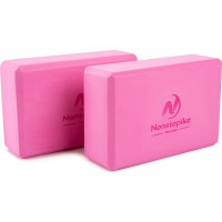 Блок для йоги ZDK розовый, 2шт, 23x15x8см, 180г ZDKblock7.5/pink