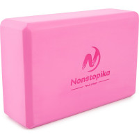 Блок для йоги ZDK розовый, 2шт, 23x15x8см, 180г ZDKblock7.5/pink