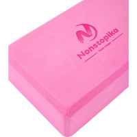 Блок для йоги ZDK розовый, 2шт, 23x15x8см, 180г ZDKblock7.5/pink