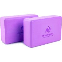 Блок для йоги ZDK сиреневый, 2шт, 23x15x8см, 180г, полумягкий ZDK2*180purple