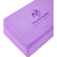 Блок для йоги ZDK сиреневый, 2шт, 23x15x8см, 180г, полумягкий ZDK2*180purple