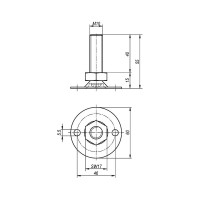 Опора KIPP K0678.16010x040