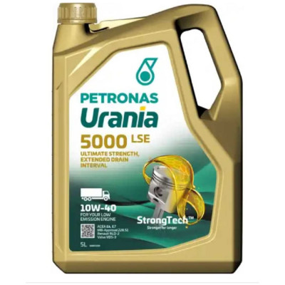 Синтетическое моторное масло Petronas URANIA 5000 LSE 10W-40, CI-4, API CI-4, ACEA E6, E7, JASO DH-2, 5 л 71711MK2EU