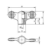 Ручка-барашек KIPP K0274.1056
