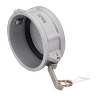 Алюминиевый камлок TITAN LOCK типа DC серия EcoLine, заглушка для ниппеля 4" TL400DCAL-EL