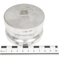 Алюминиевый камлок TITAN LOCK типа DР серия EcoLine, заглушка для розетки 2 1/2" TL250DPAL-EL