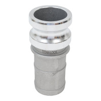 Алюминиевый камлок TITAN LOCK типа E серия EcoLine, ниппель с хвостовиком 2" TL200EAL-EL