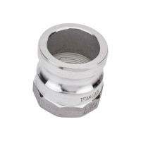 Алюминиевый камлок TITAN LOCK типа А серия EcoLine, ниппель внутр. резьба BSP 2" TL200AAL-EL