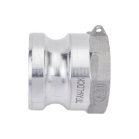 Алюминиевый камлок TITAN LOCK типа А серия EcoLine, ниппель внутр. резьба BSP 2" TL200AAL-EL