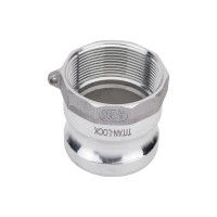 Алюминиевый камлок TITAN LOCK типа А серия EcoLine, ниппель внутр. резьба BSP 2" TL200AAL-EL
