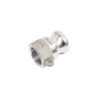 Алюминиевый камлок TITAN LOCK типа А серия EcoLine, ниппель внутр. резьба BSP 3/4" TL75AAL-EL