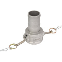Алюминиевый камлок TITAN LOCK типа С серия EcoLine, розетка с хвостовиком 2" TL200CAL-EL
