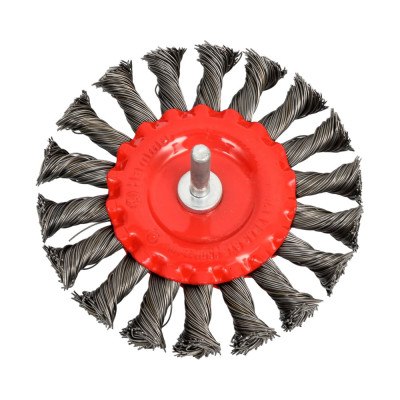 Кордщетка радиальная с хвостовиком Flex 207-209 (100 мм; d6; витая проволока) HAMMER 62121