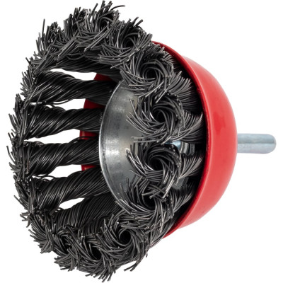 Кордщетка чашеобразная с хвостовиком Flex 207-203 (63 мм; d6; витая проволока) HAMMER 32443