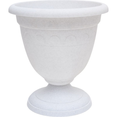 Высокий вазон Martika Колывань 5.6 л, диаметр 26 см, мрамор С135М