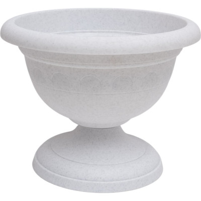 Вазон низкий Martika Колывань 3.4л, диам. 26 см, мрамор С145М