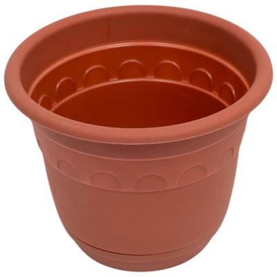 Горшок Martika Колывань 1.8л, диам. 18 см, терракотовый, с поддоном С93Т