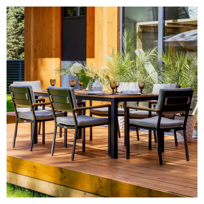 Обеденный комплект Royal Family OSCAR со столешницей из тика 150-51-11